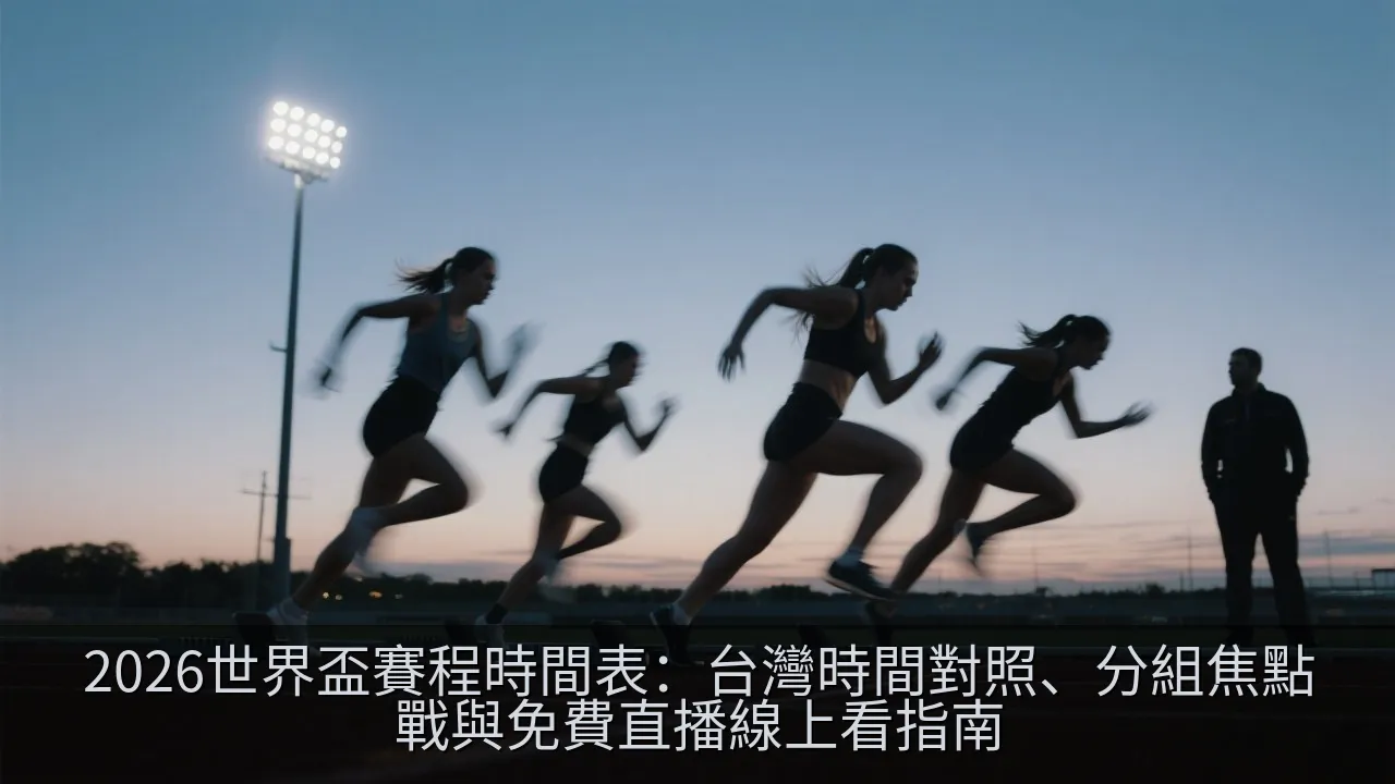 2026世界盃賽程時間表：台灣時間對照、分組焦點戰與免費直播線上看指南